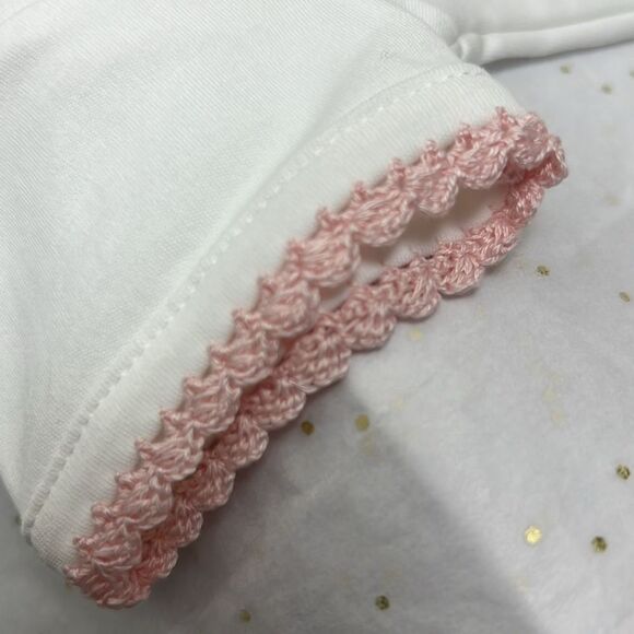 Squiggles by Charlie White and pink Pima Cotton short sleeve day gown 3-6 m NWT - Picture 13 of 13